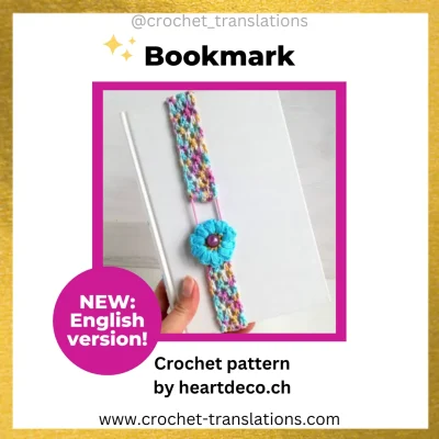 An image showing the Bookmark crochet pattern by Heartdeco.