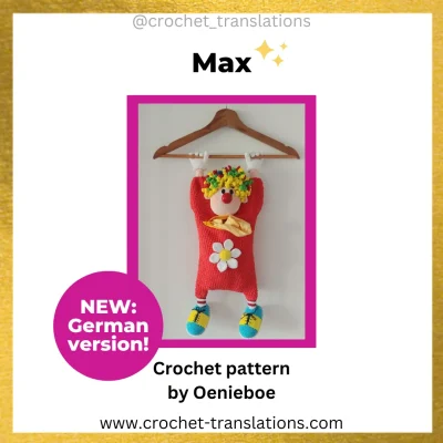 An image showing the Max the Clown crochet pattern by Oenieboe.